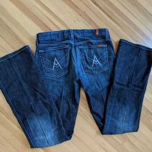 7 for Mankind A pocket denim jeans size 27. Great!